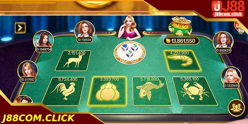 Xóc bầu cua j88 là tựa game hấp dẫn đông đảo người chơi